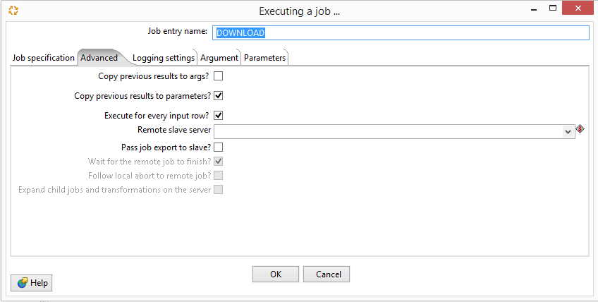 Advanced Job Configuration